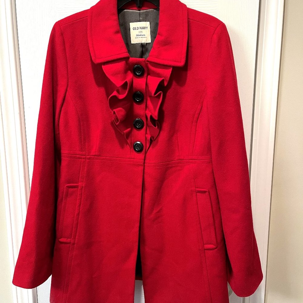 Red Old Navy Coat (Size M)